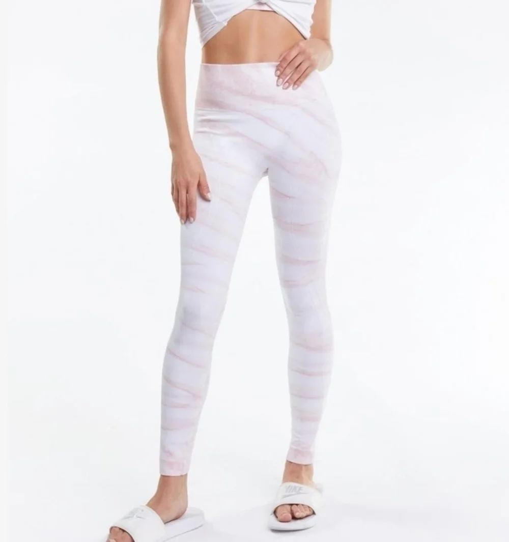 Womens Wildfox Couture Kris Leggings Rose Marble Tie Dye - Picture 2 of 12